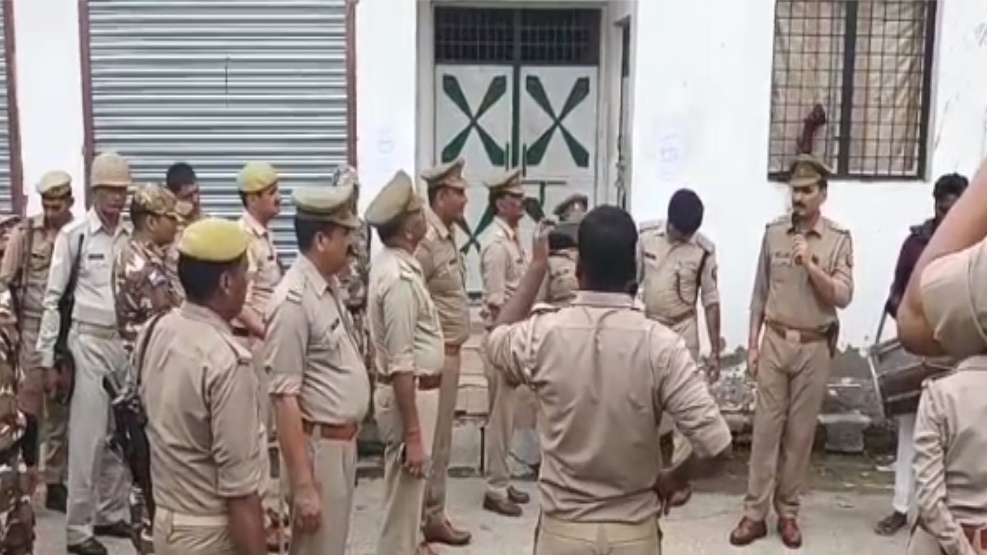Police pasted non-bailable warrants at the house of former MLC Haji Iqbal and his brother-in-law