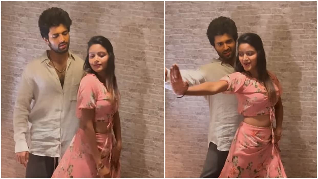 Bhojpuri Actress Shilpi Raghwani dance with liger star Vijay deverakonda on aafat song