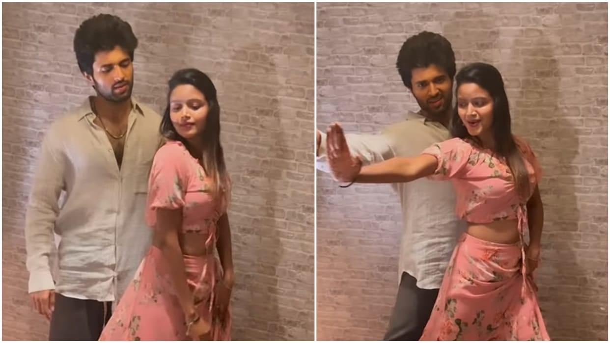 Bhojpuri Actress Shilpi Raghwani dance with liger star Vijay deverakonda on aafat song