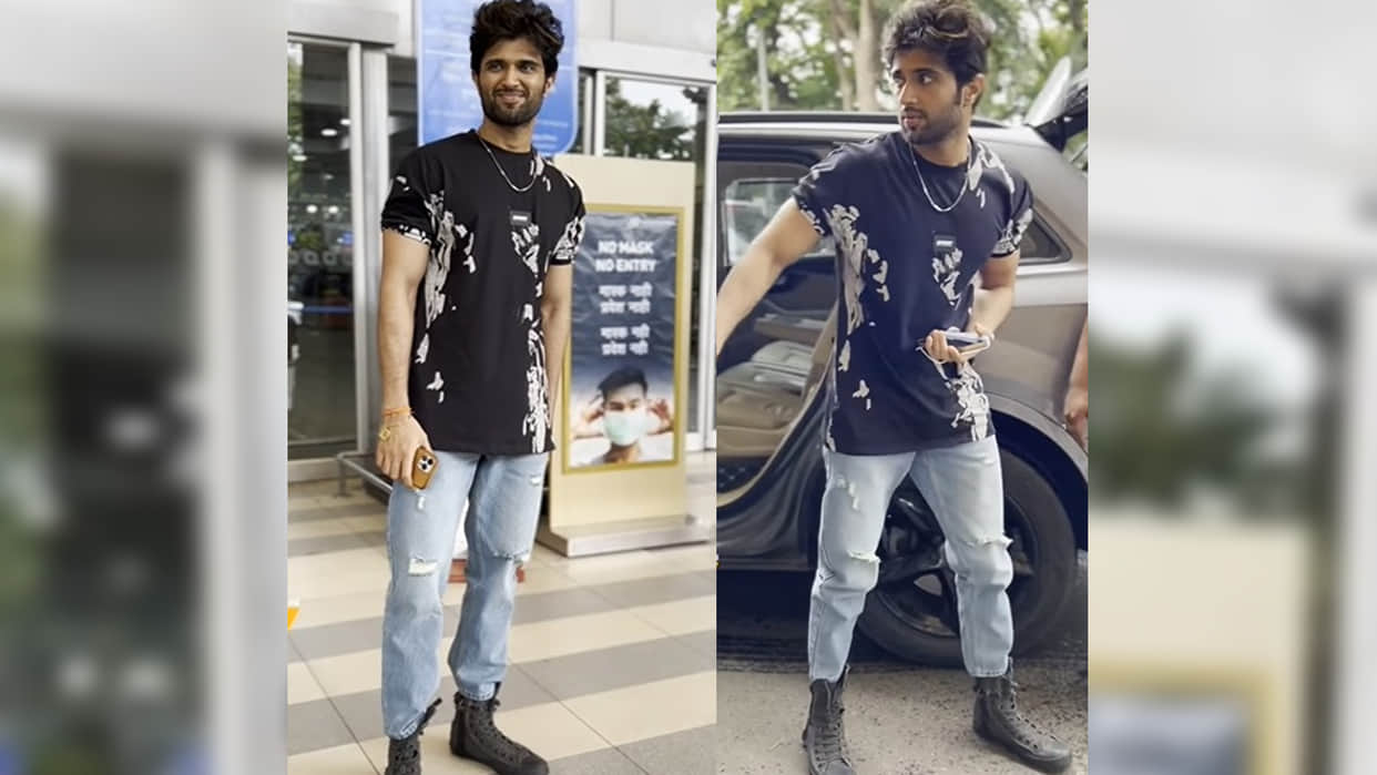 Liger Star Vijay Devarakonda Spotted in shoes instead of chappal, Netizens Asked is movie promotion done