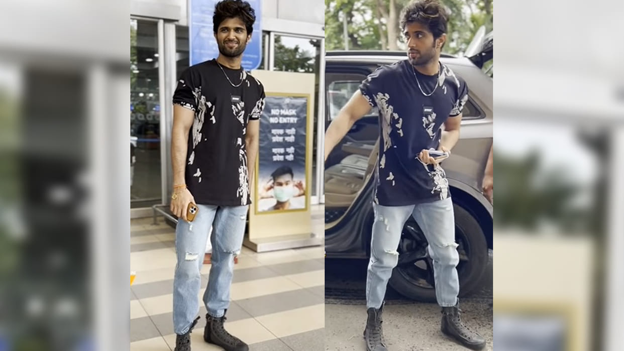 Liger Star Vijay Devarakonda Spotted in shoes instead of chappal, Netizens Asked is movie promotion done