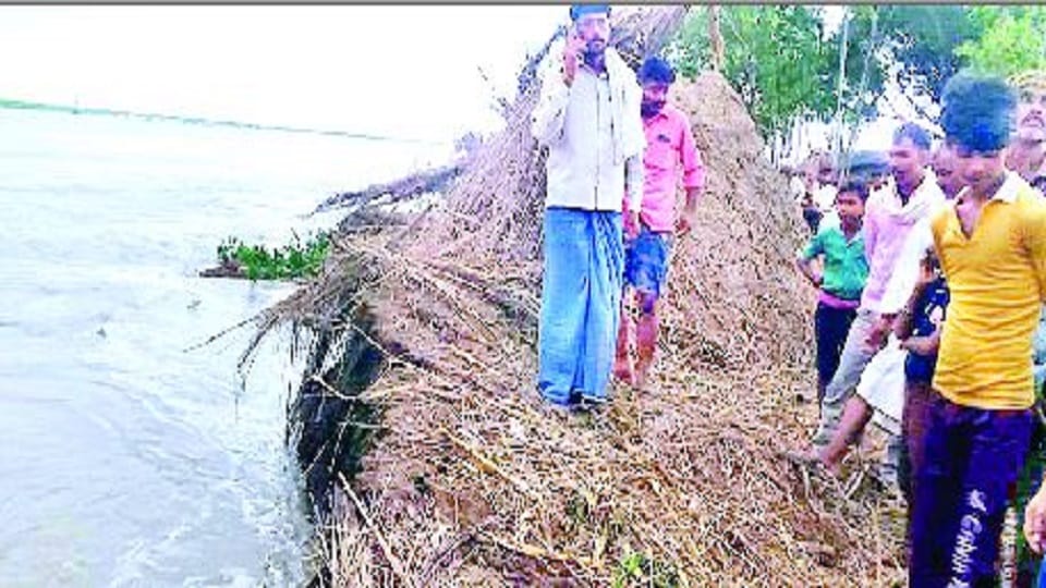 Ganga flood in Kasganj villagers start safety precaution alert