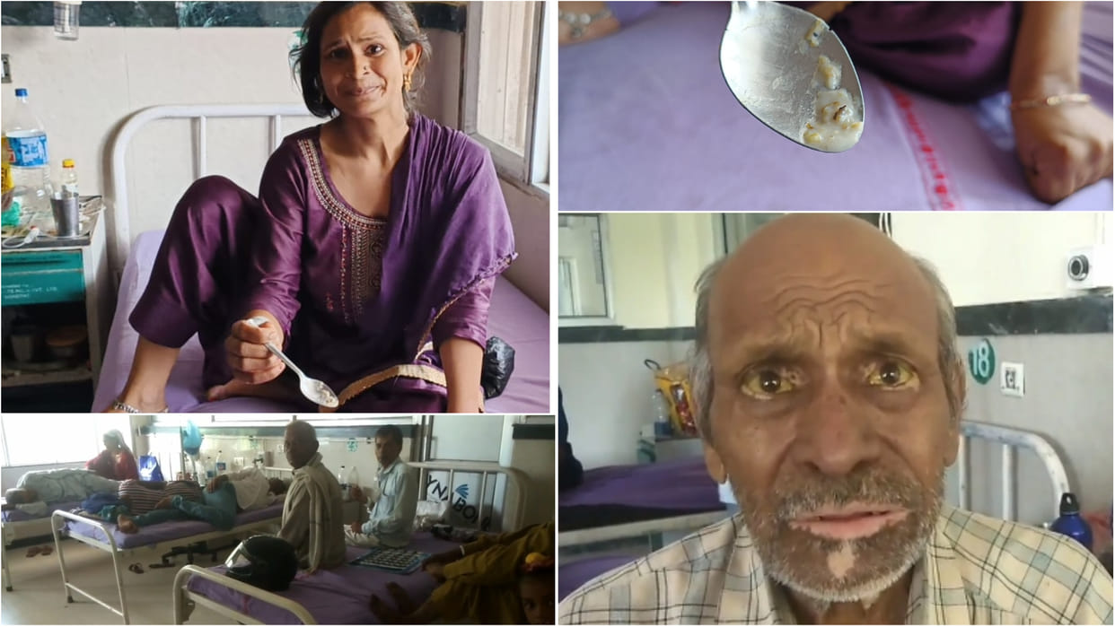 Insects found in porridge served at Civil Hospital in Sonipat.