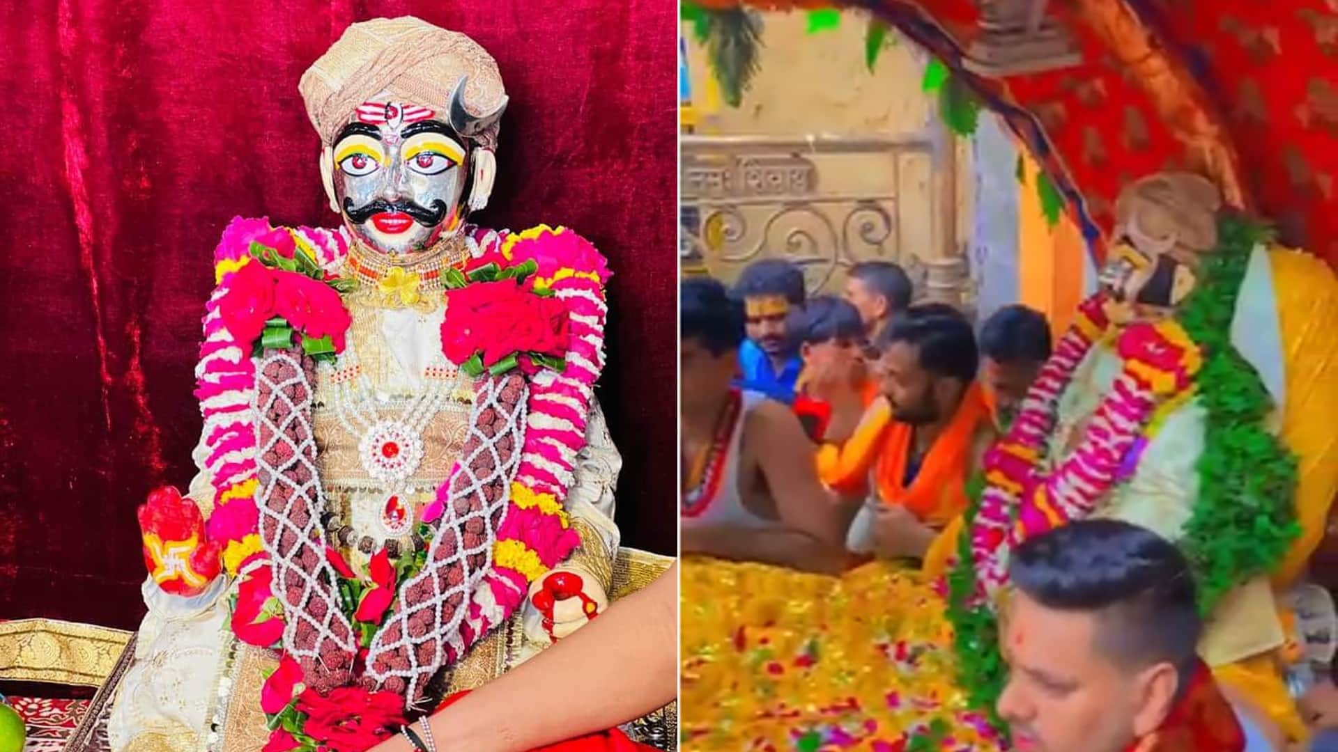 in Ujjain On the last Monday of Sawan, Baba Mahakal came out to know the condition of the people in palki