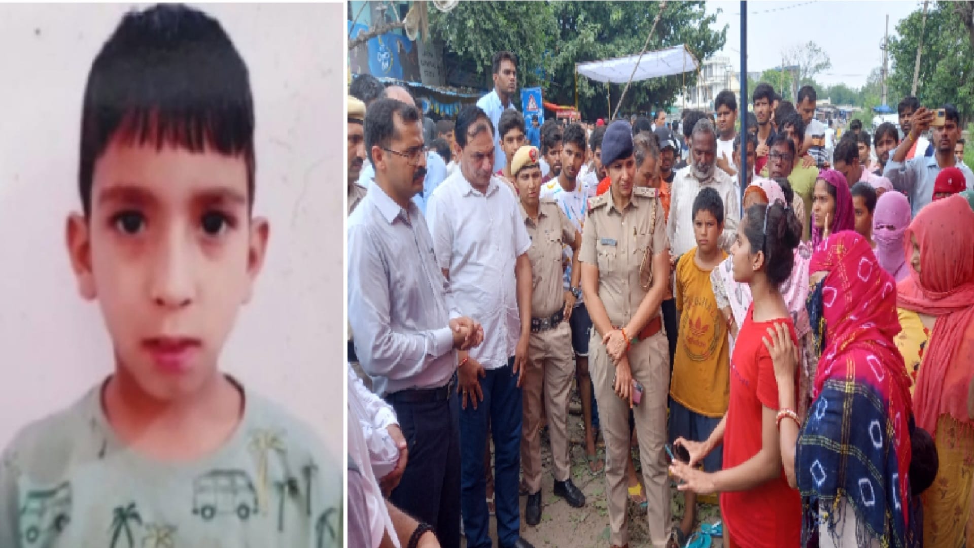 eight year old Dishant who fell into drain while playing could not be traced