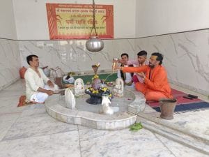 Mathura: Lord Shiva was consecrated in the ashram itself after not getting permission from the administration