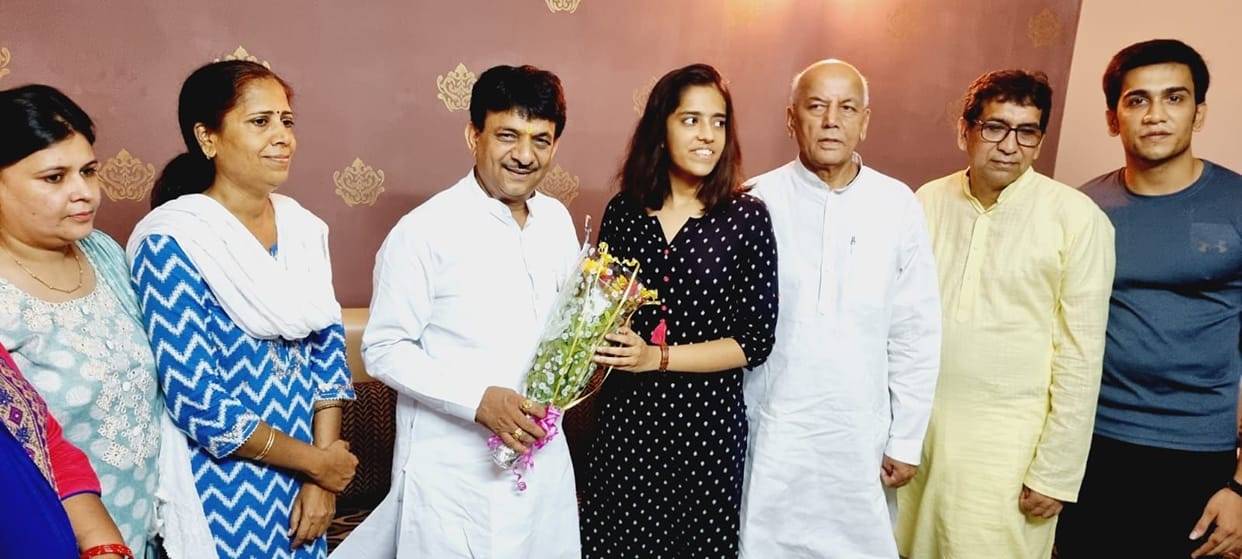 Happy with Srishti's selection in NDA, Minister of State appreciated