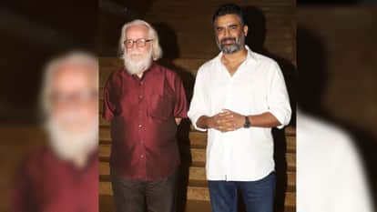 R Madhavan hosts success bash his ambitious release Rocketry The Nambi Effect Nambi Narayanan also attended