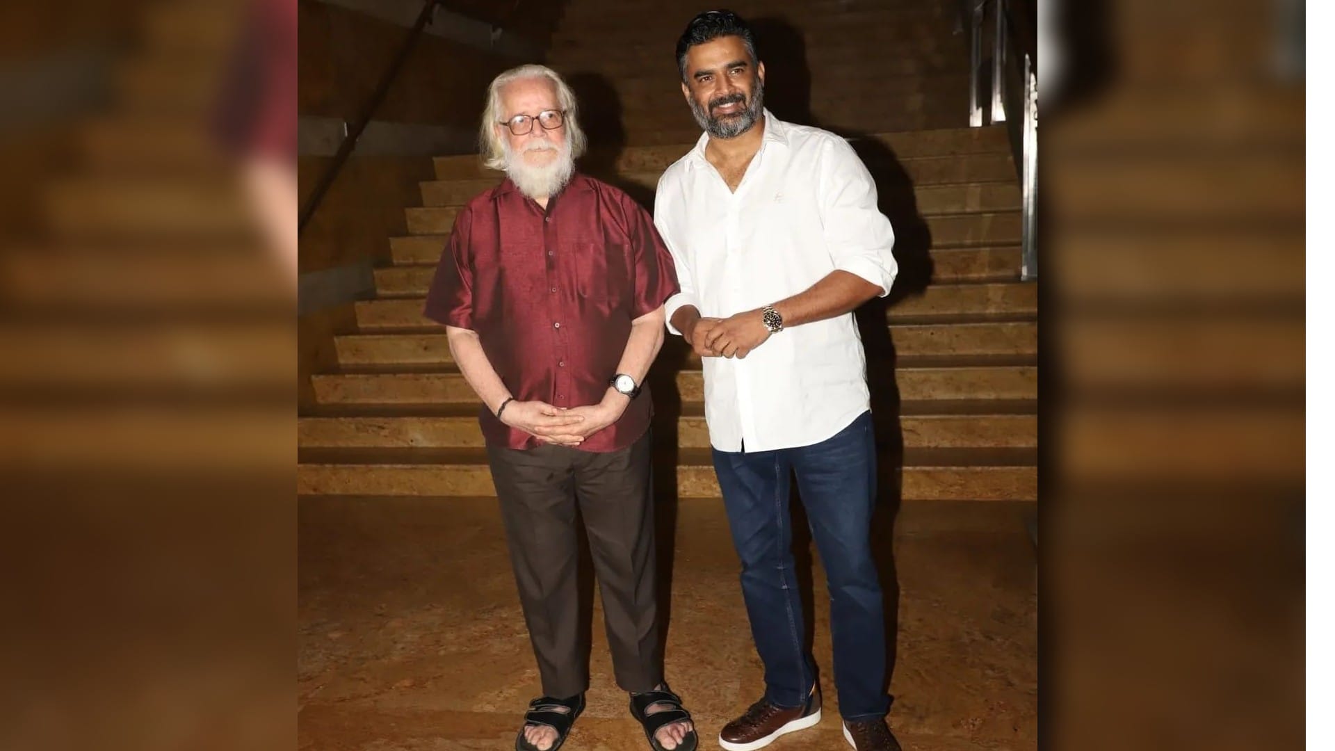 R Madhavan hosts success bash his ambitious release Rocketry The Nambi Effect Nambi Narayanan also attended