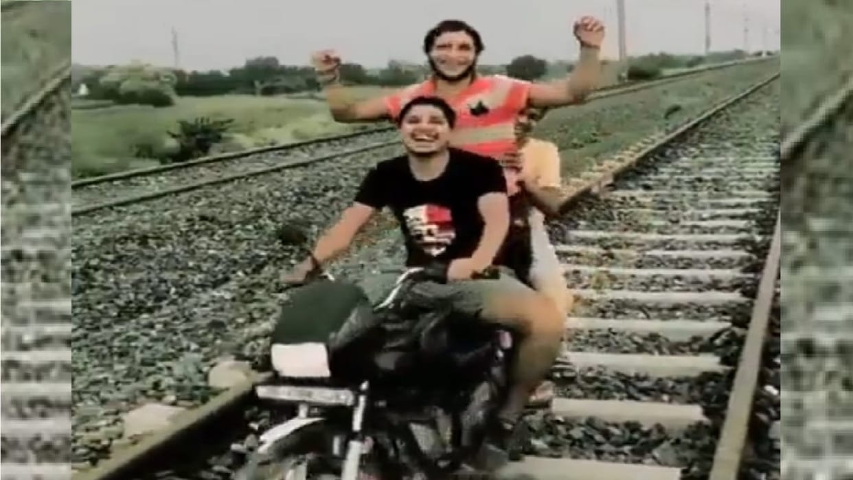Three youths arrested after they ride bike on railway track in Bulandshahar