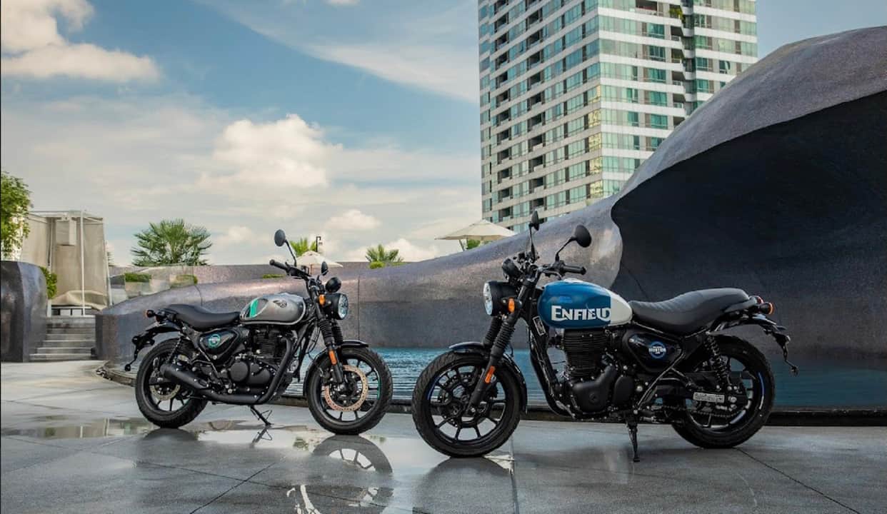 Royal Enfield Hunter 350 Variants Comparison Royal Enfield Hunter 350 Retro vs Metro Comparison Details