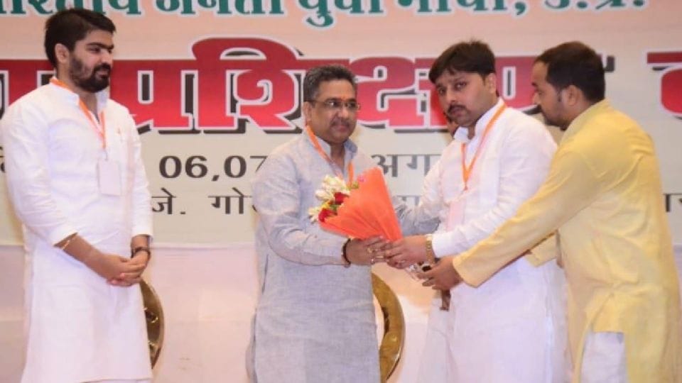 BJP leader Sunil Bansal addressed the bjym training camp in agra