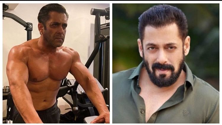 Salman Khan:जिम में पसीना बहाते नजर आए सलमान खान, शर्टलेस होकर दिखाए डोले-शोले - Salman Khan Share A Shirtless Photo On Instagram Netizens Says Ek Number Picture Bhai - Entertainment News: Amar