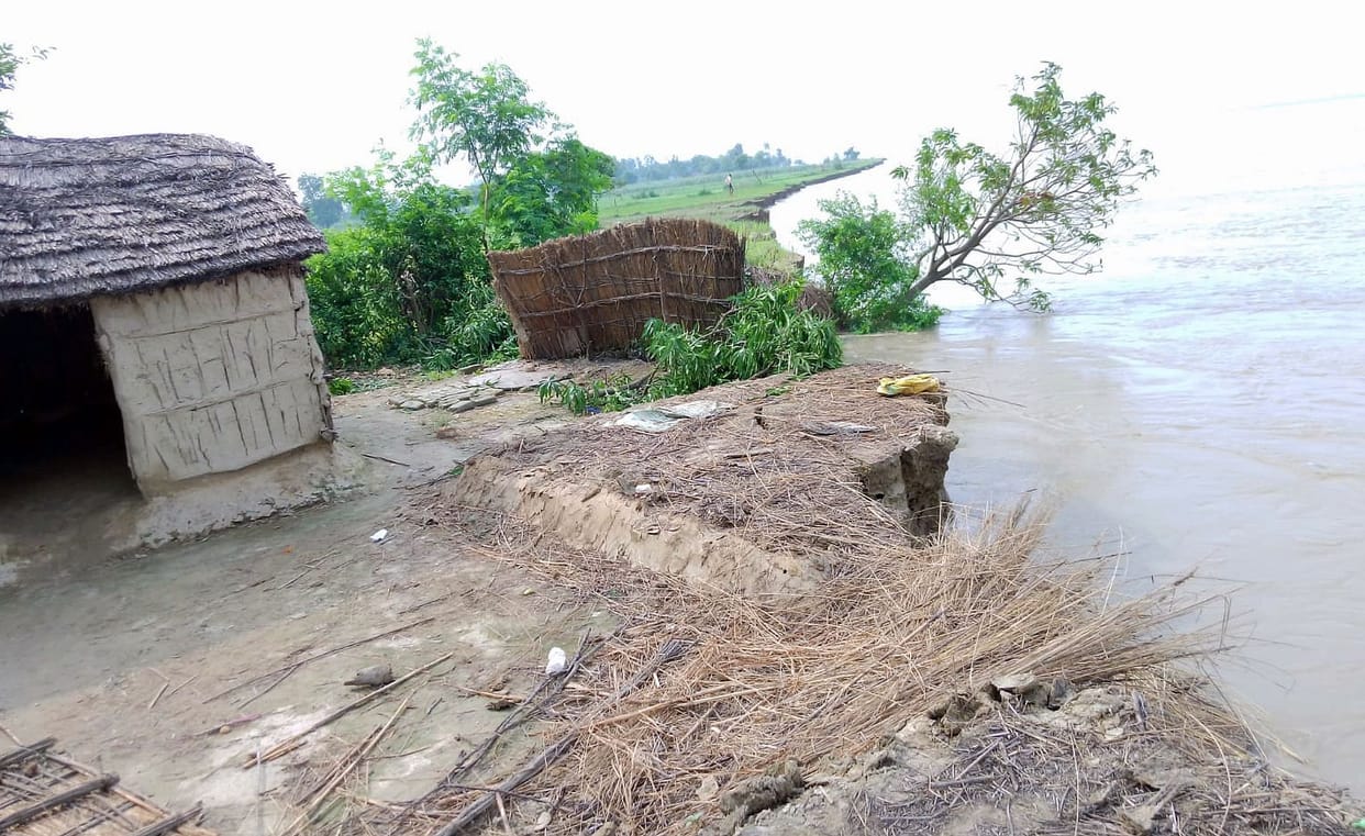 Flood like situation in many areas in barabanki.