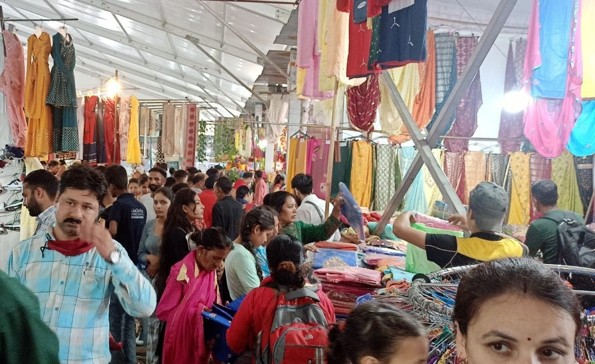 Temporary market will be decorated only till 5 pm