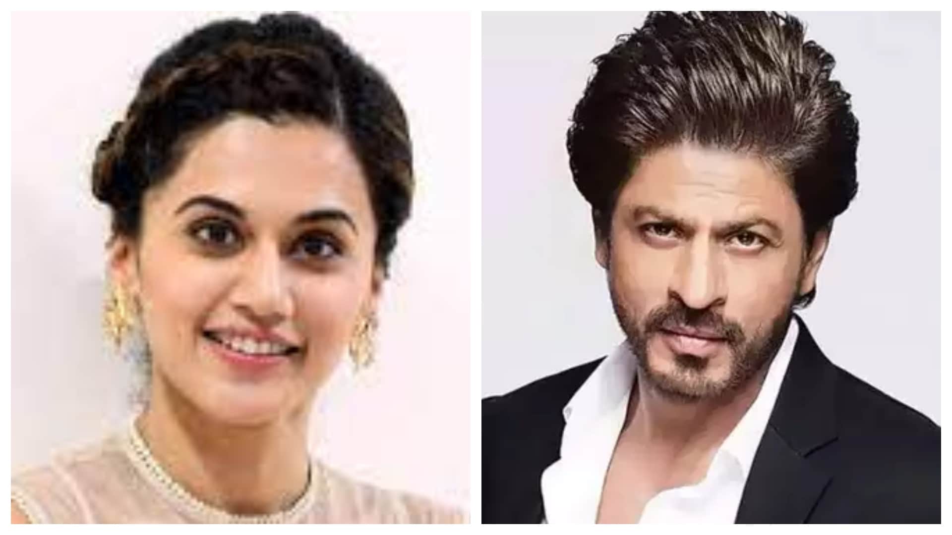 shahrukh khan shooting for film dunki with taapsee pannu in kashmir video viral on social media