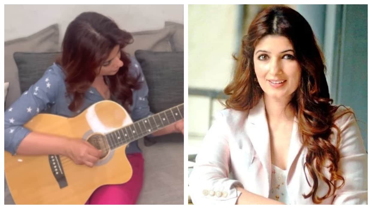 Twinkle Khanna share a video playing guitar says By the time I am 80 I will be a master