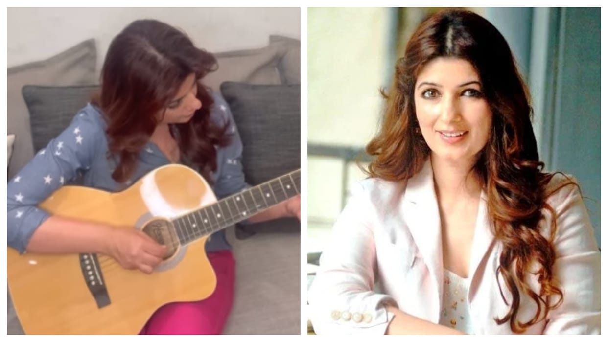 Twinkle Khanna share a video playing guitar says By the time I am 80 I will be a master