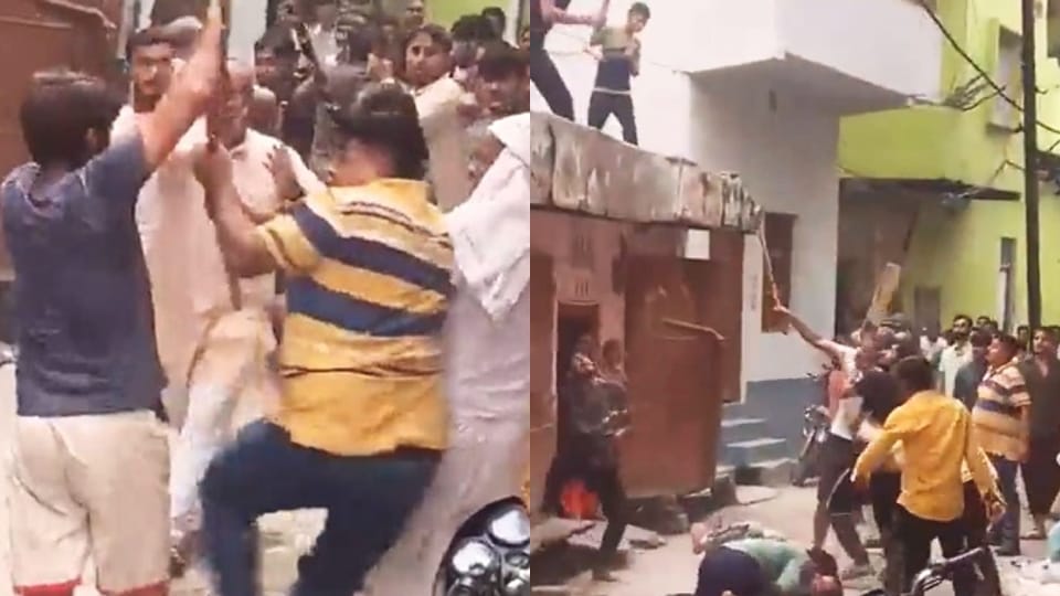 family of two former members clashed in a dispute over children in jewar attack with sticks