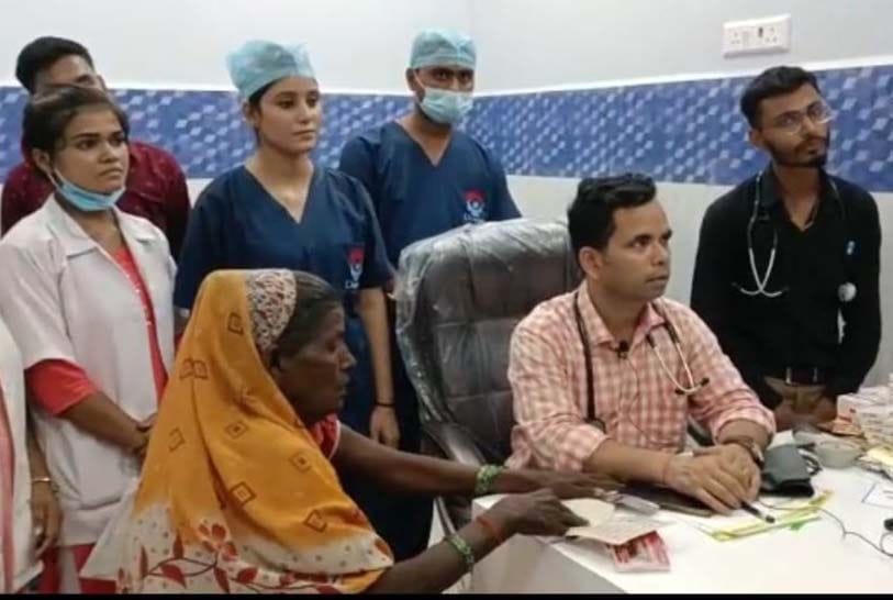 eye checkup in camp