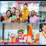 भारतीय एथलीट्स का एयरपोर्ट पर भव्य स्वागत हुआ