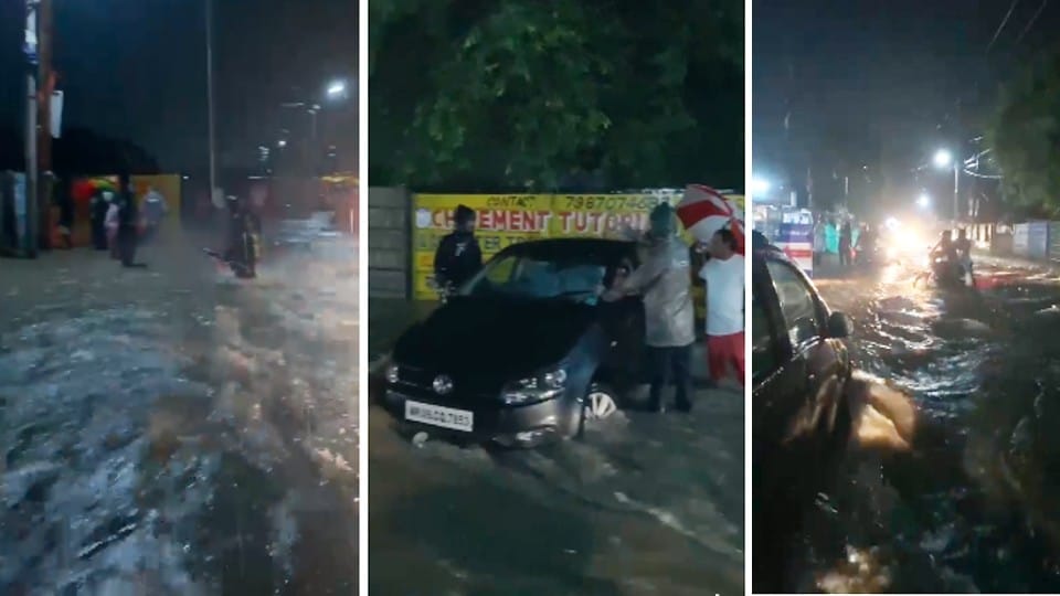 Indore Rain: One hour of heavy rain in Indore spoiled the situation, cars flowed, water entered the houses