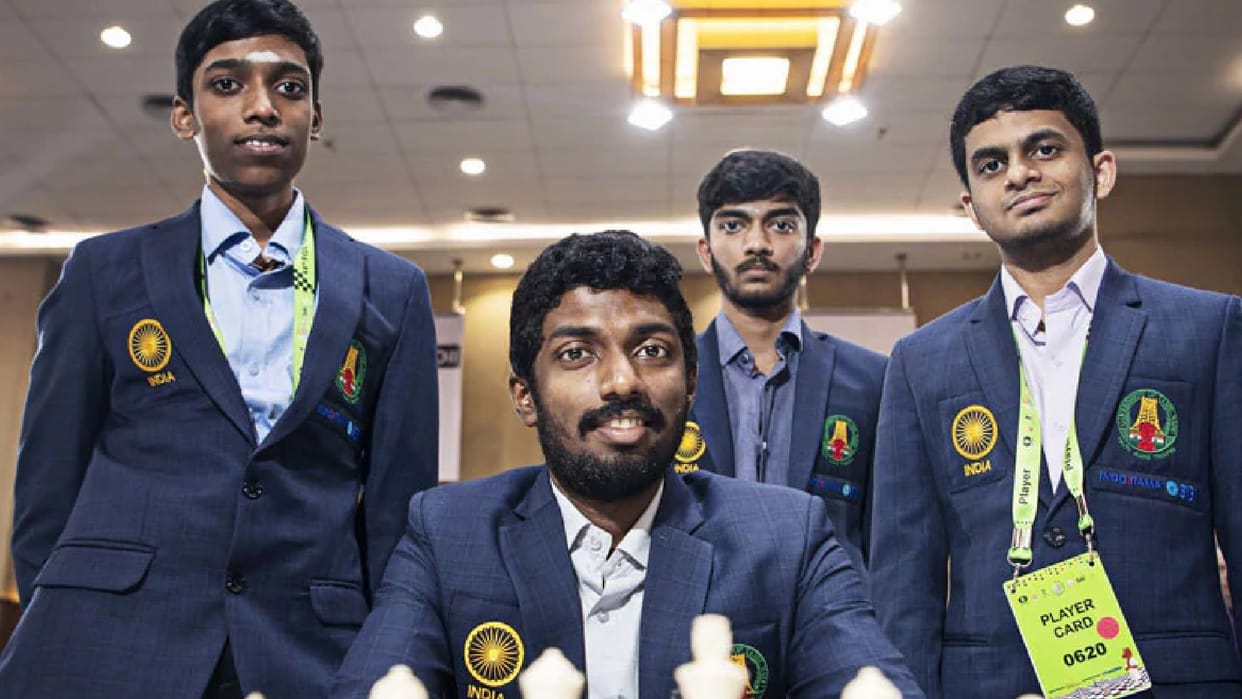 Chess Olympiad Bronze in Open and Women's section in Chess Olympiad India B team beat Germany 3-1