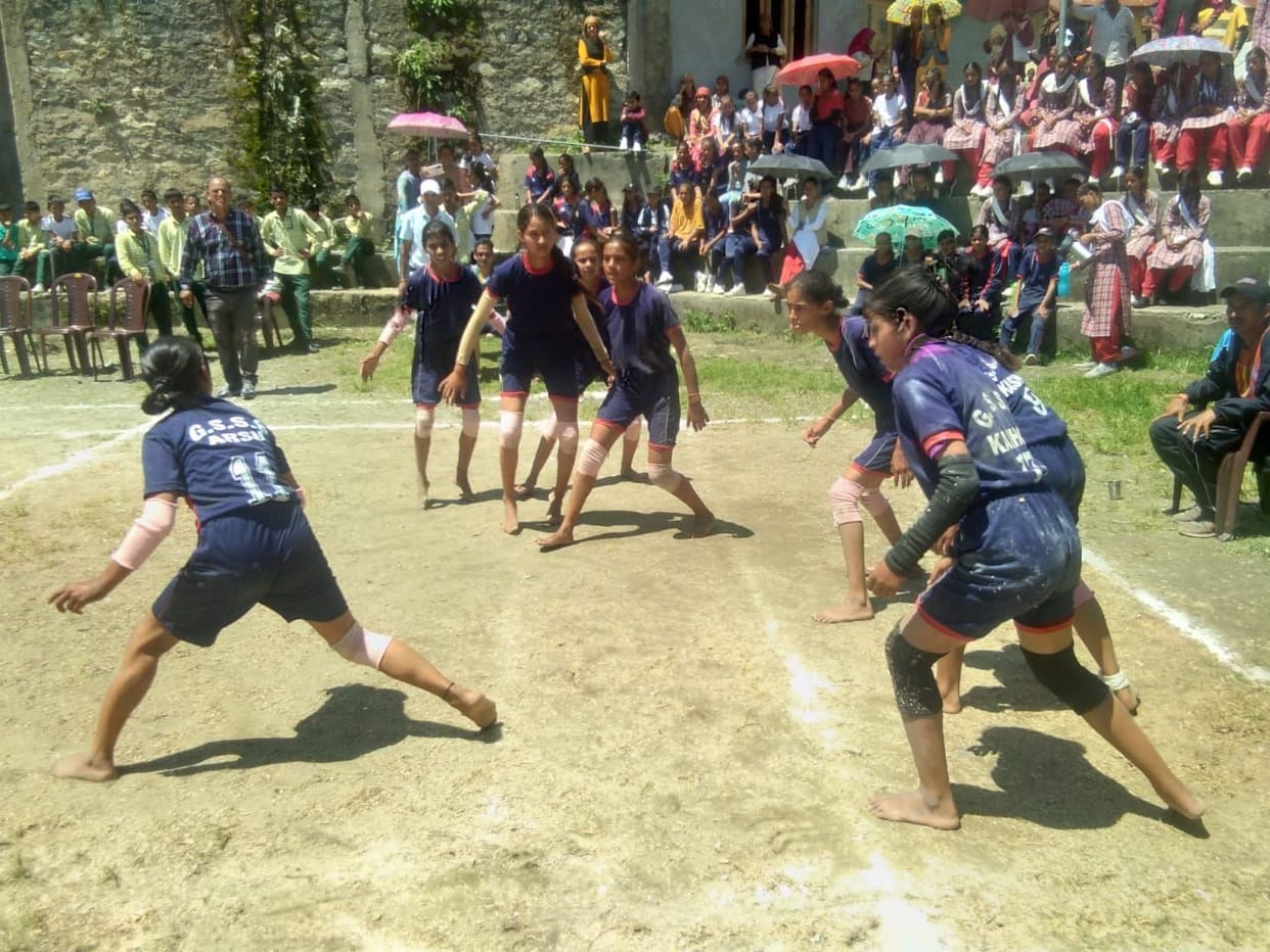Kharga in Kho-Kho and Arasu School became the winner in Volleyball