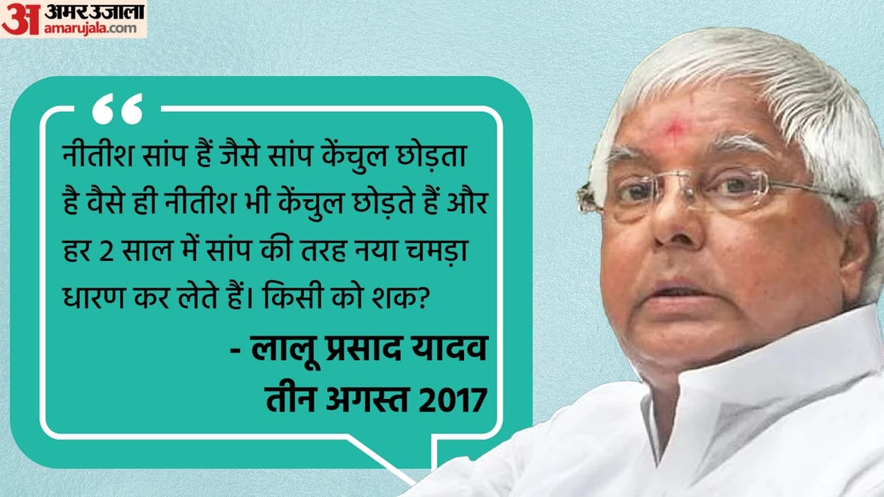 Bihar: snake, palturam, deceiver to chameleon, know what Nitish and Lalu families have spoken to each other?
