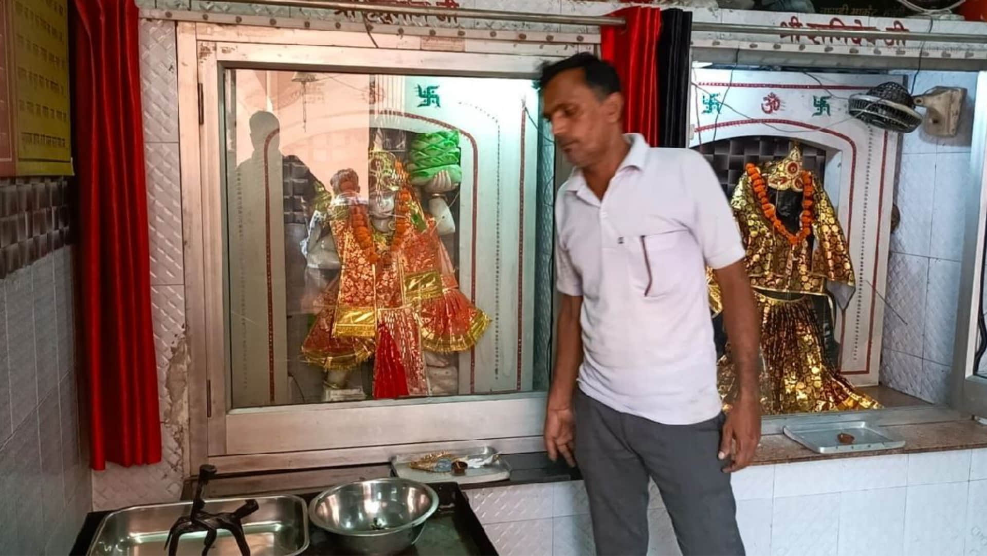 Theft from donation boxes of four temples in a single night in Dinod Gate area of Bhiwani