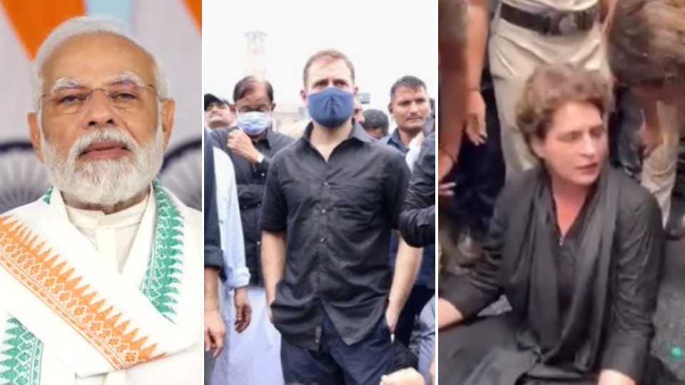Prime Minister Narendra Modi targeted the opposition