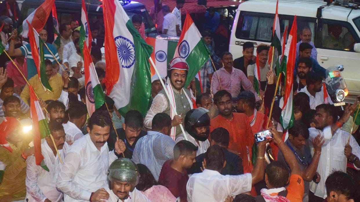 Deputy CM Keshav Prasad participated in the Tiranga Yatra
