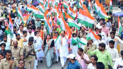 Deputy CM Keshav Prasad participated in the Tiranga Yatra
