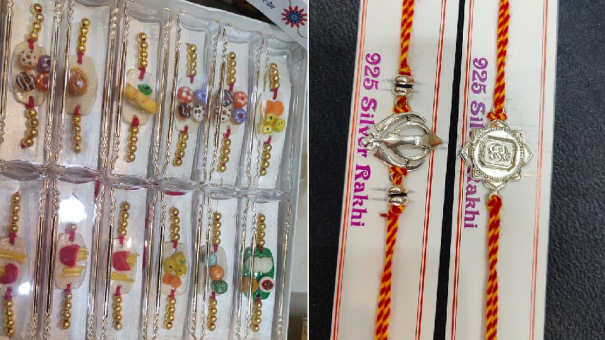 Pizza Dosa and Burger will be decorated on wrists of brothers
