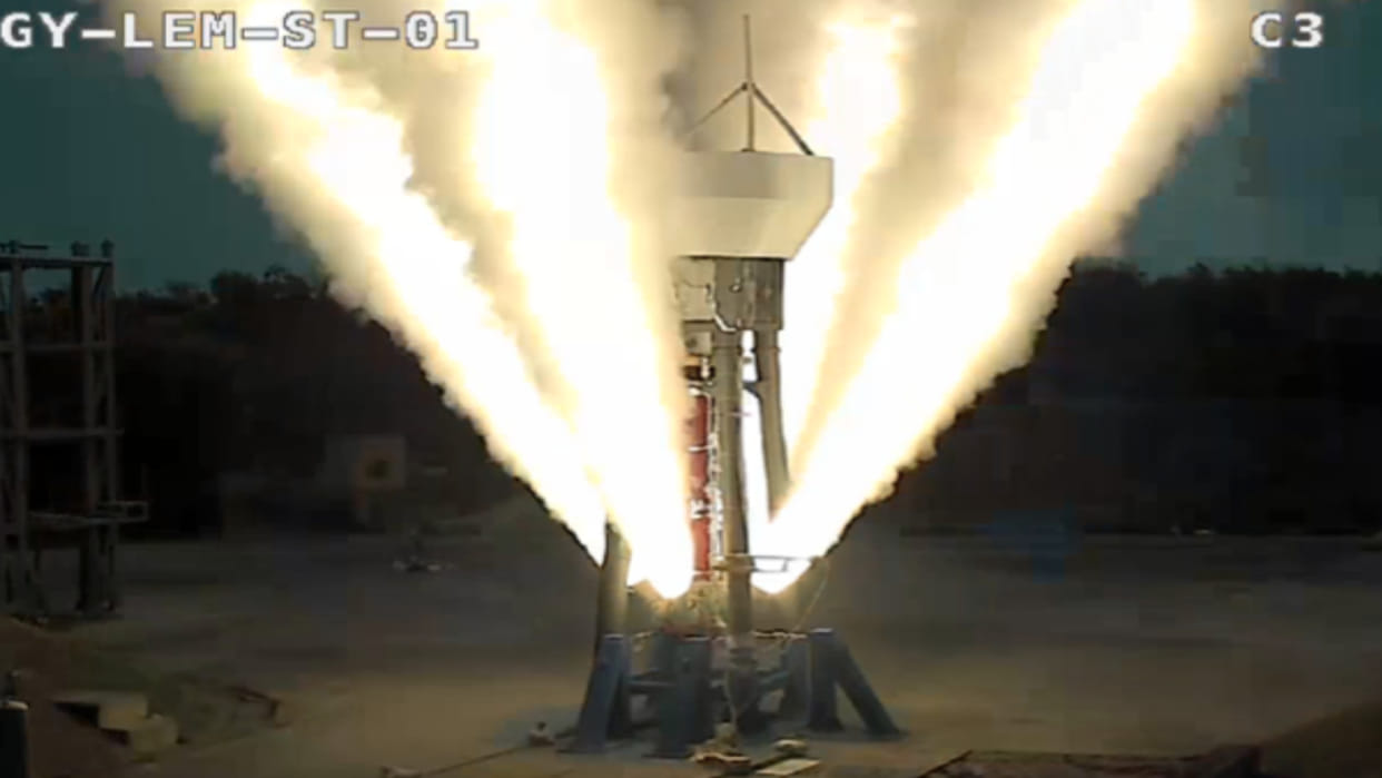 Gaganyaan project successfully test firing the Low Altitude Escape Motor from Sriharikota