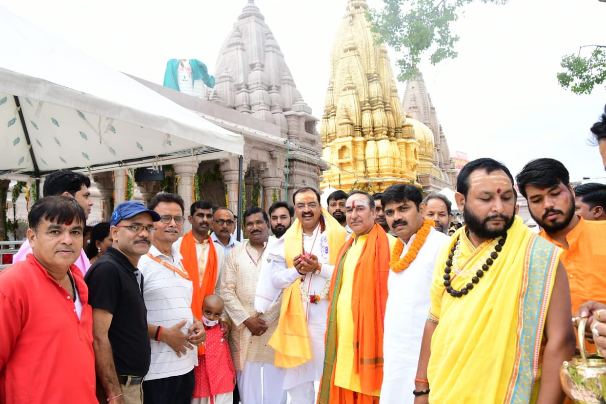 Bihar Politics Deputy CM Keshav Prasad Maurya in varanasi Well in front of Nitish Kumar