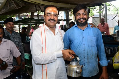 Bihar Politics Deputy CM Keshav Prasad Maurya in varanasi Well in front of Nitish Kumar