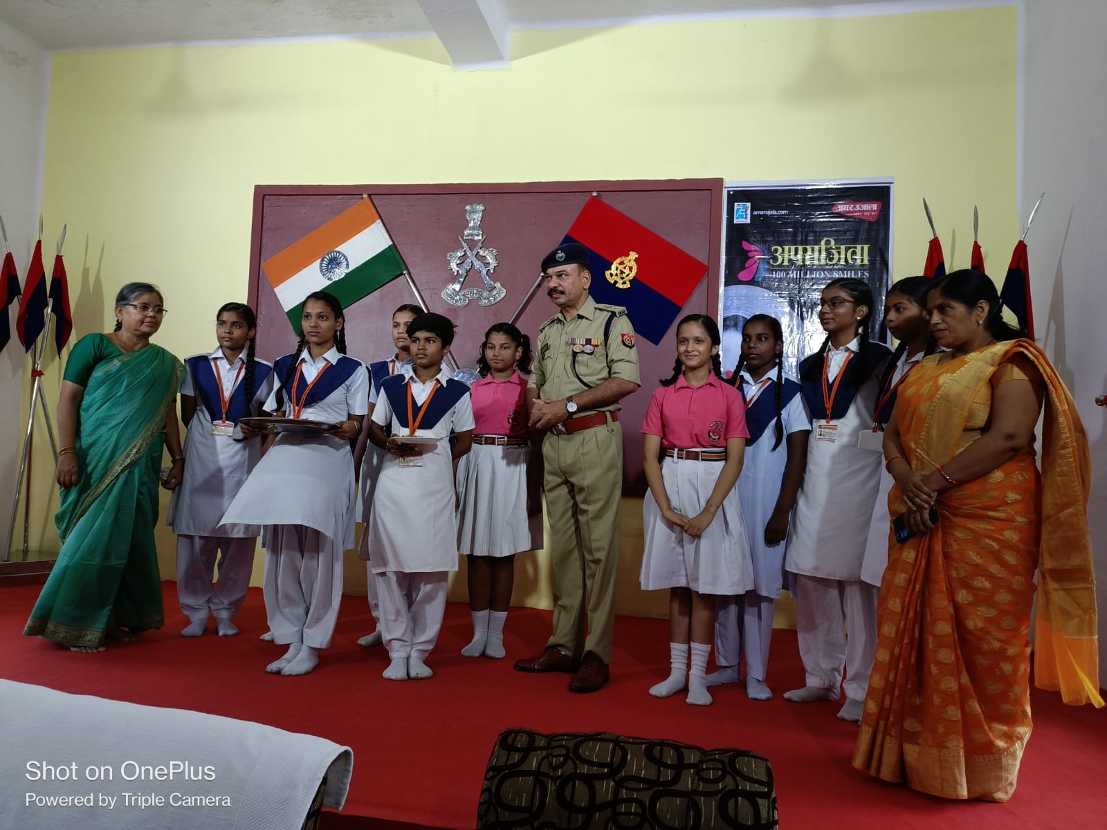 Amar Ujala Aparajita Campaign Raksha bandhan celebrated in 34th vahini PAC varanasi
