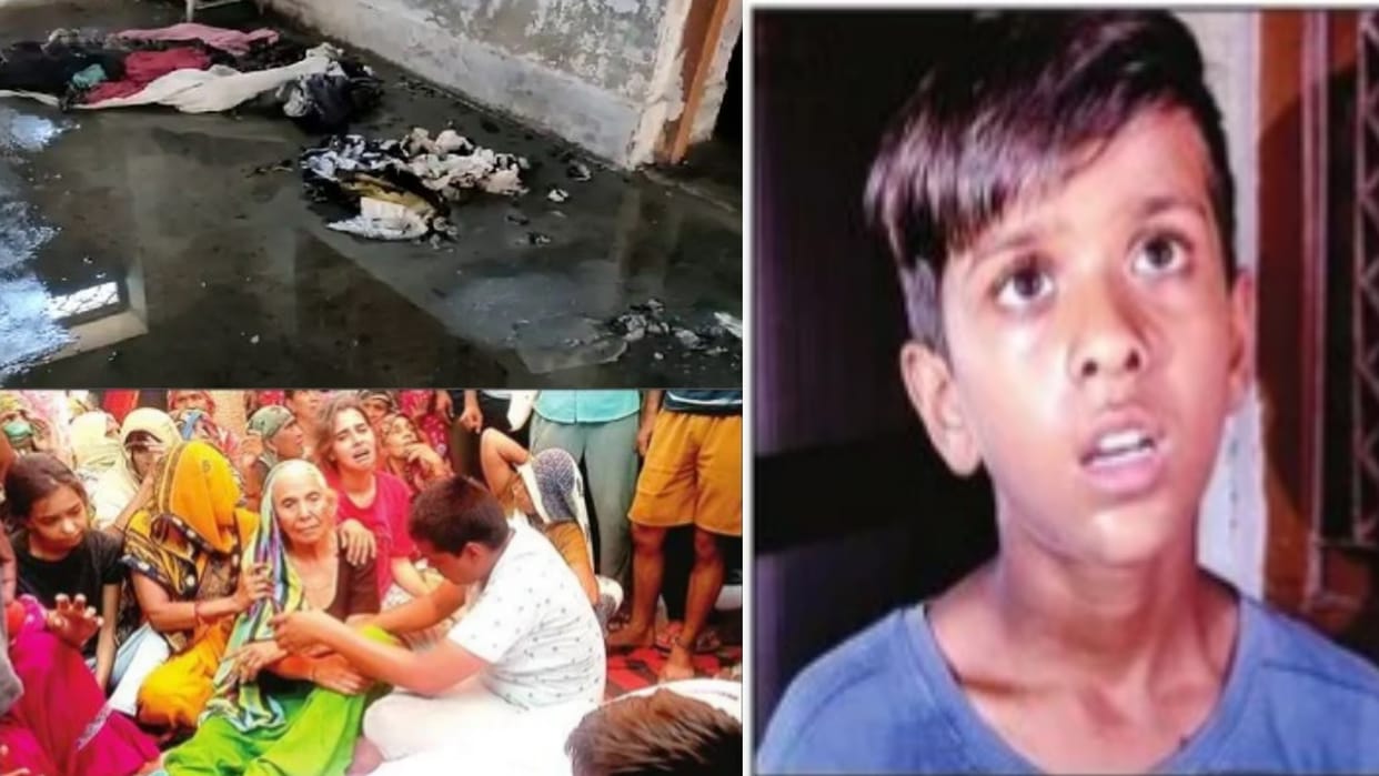 Wife burnt alive by pouring petrol on husband in Mathura Son says mother always used to talk on phone