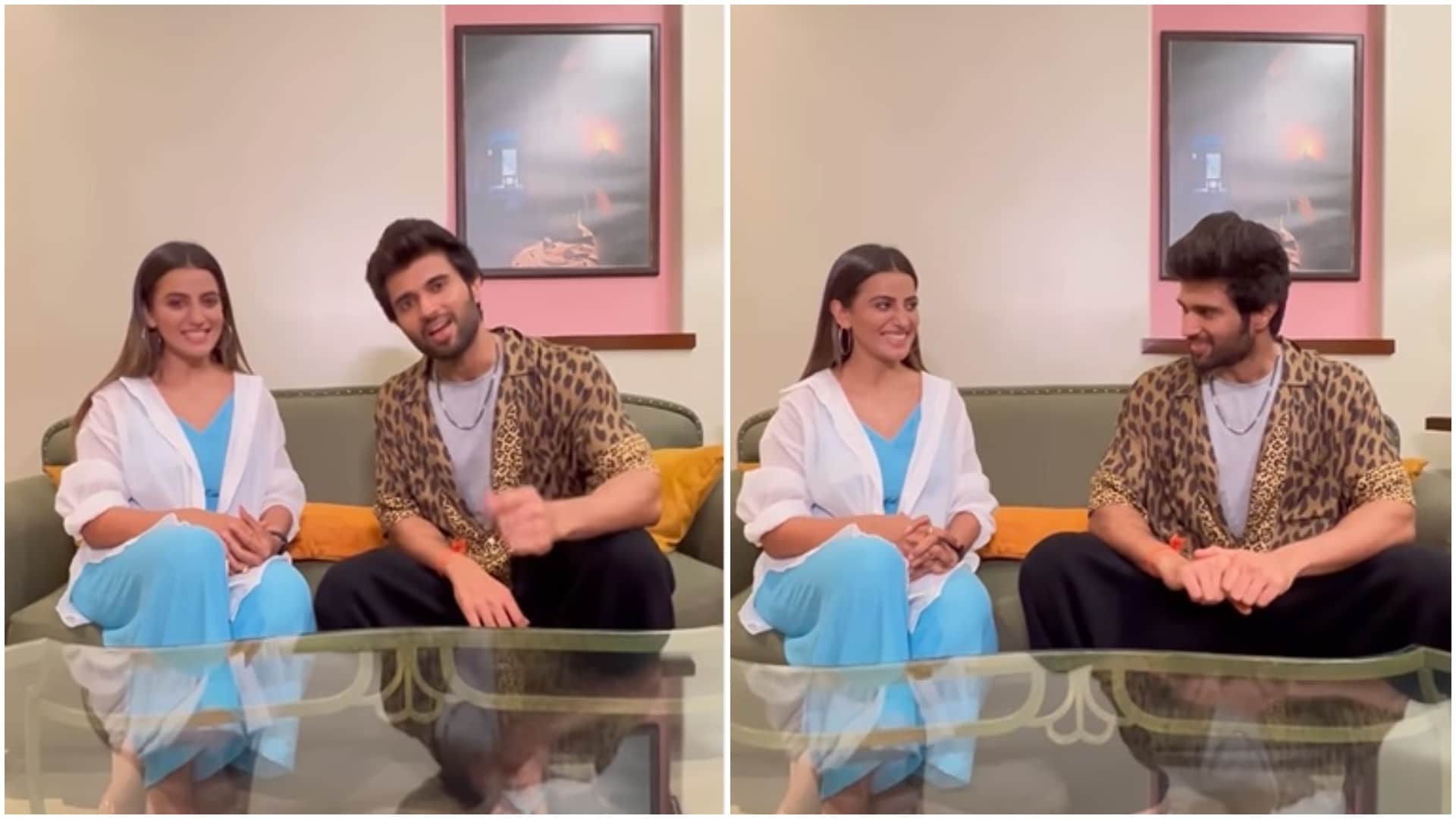 Bhojpuri actress Akshara Singh Dances with Liger fame actor vijay devrakonda on song aafat getting viral