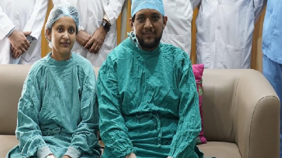 sister saved her brother life by giving her part of liver in akash hospital