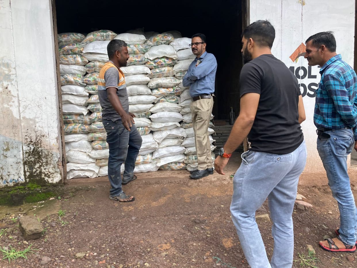 A new consignment of salt reached the warehouse of Bhoranj Civil Supplies