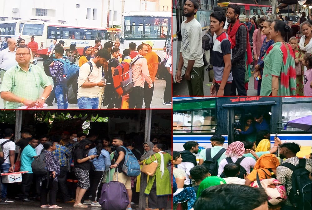 Raksha Bandhan 2022: Huge Crowd in uttarakhand roadways bus for free travel see photos