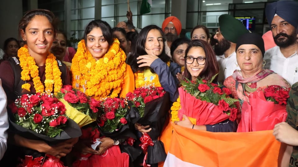 Grand welcome to silver medal winning daughters, family members said - we are proud of them