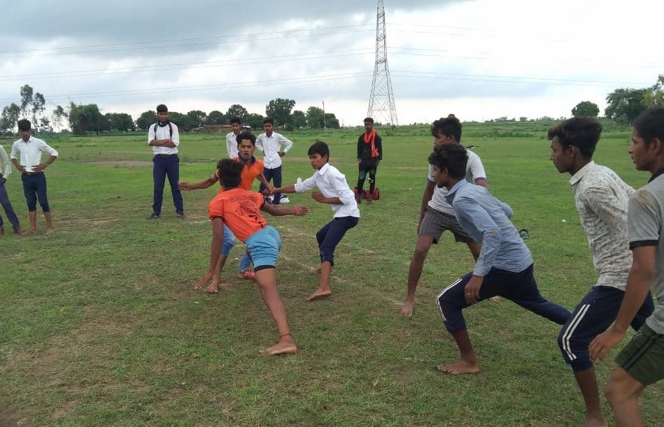 Nitesh and Meena won the long jump