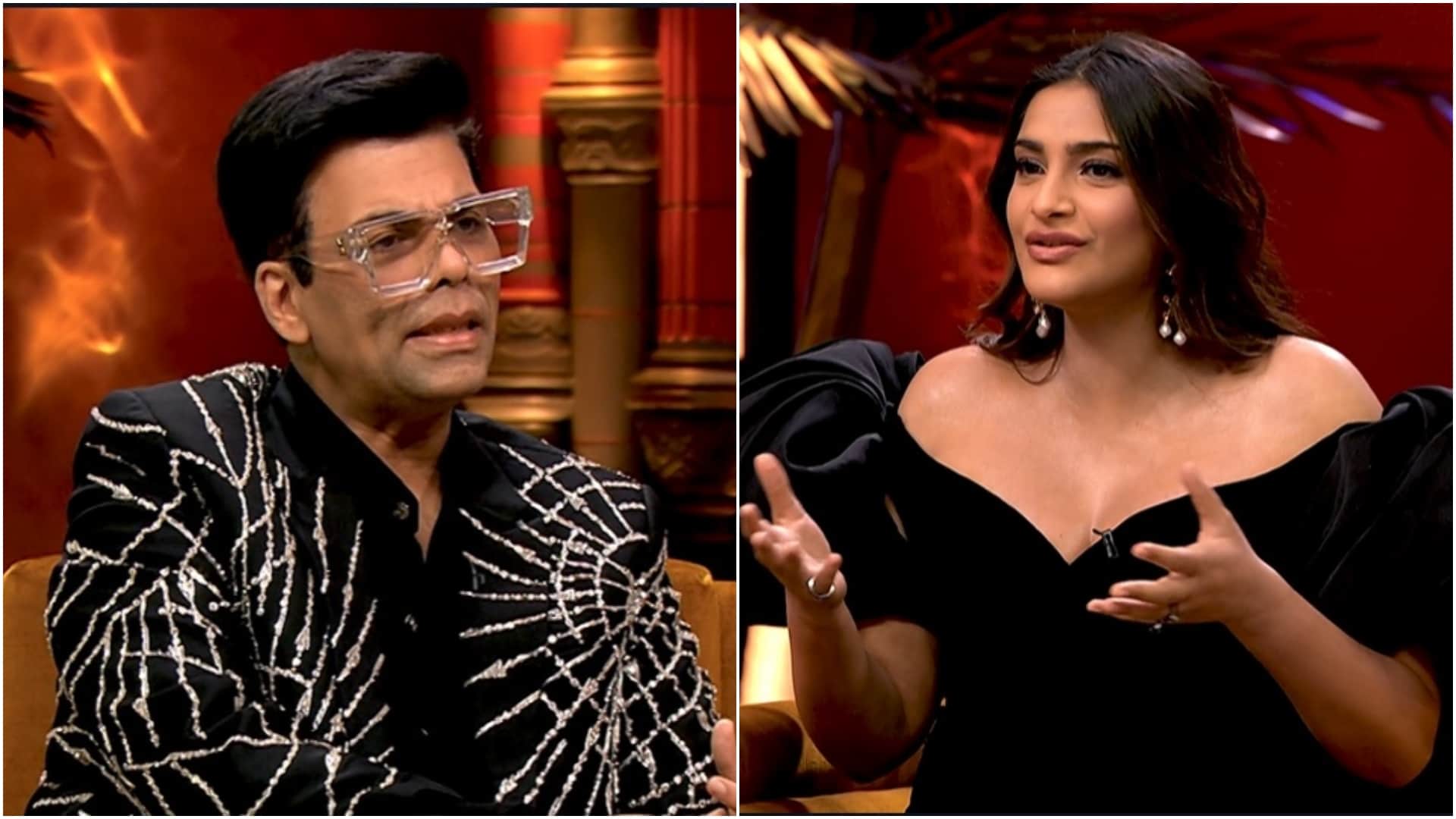 Koffee With Karan 7 karan Johar show Sonam Kapoor was surprised when paparazzi did not showed up at airport