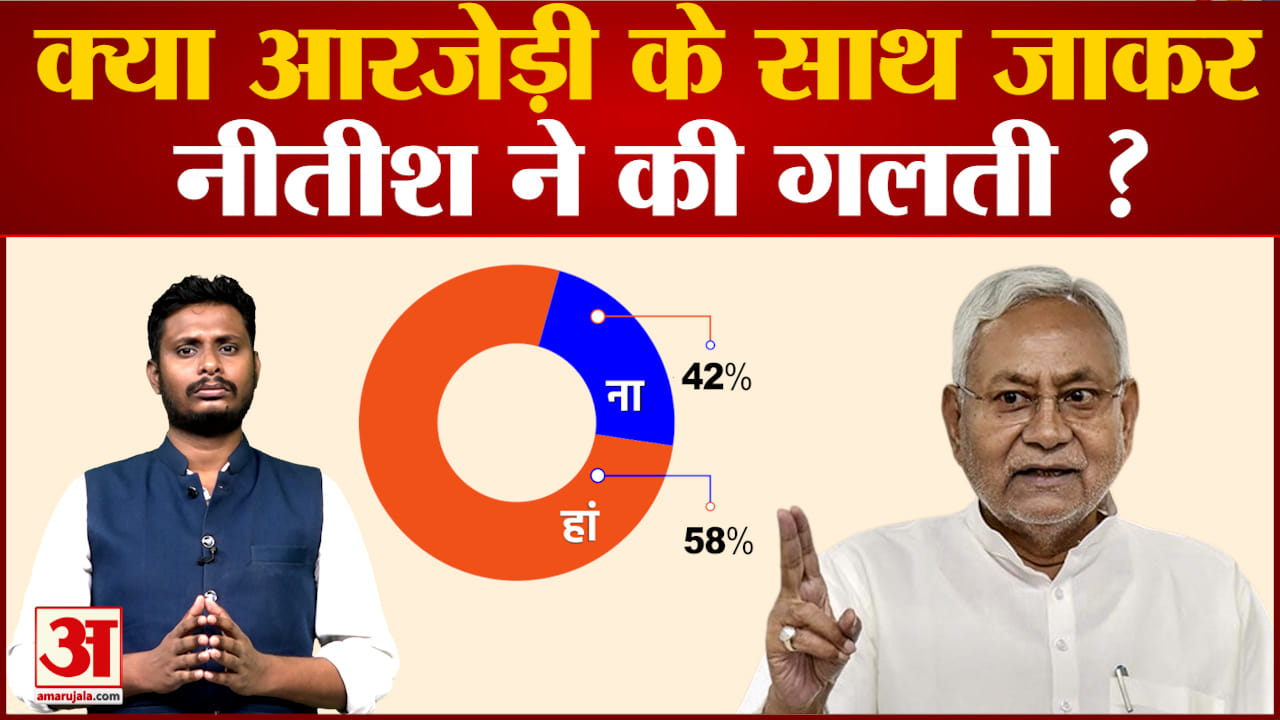 क्या आरजेडी के साथ जाकर नीतीश ने की गलती ? नीतीश की नई सरकार पर देखिए सबसे बडा पोल