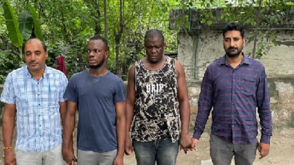Crime Branch of Delhi Police arrested two Nigerian citizen for smuggling.