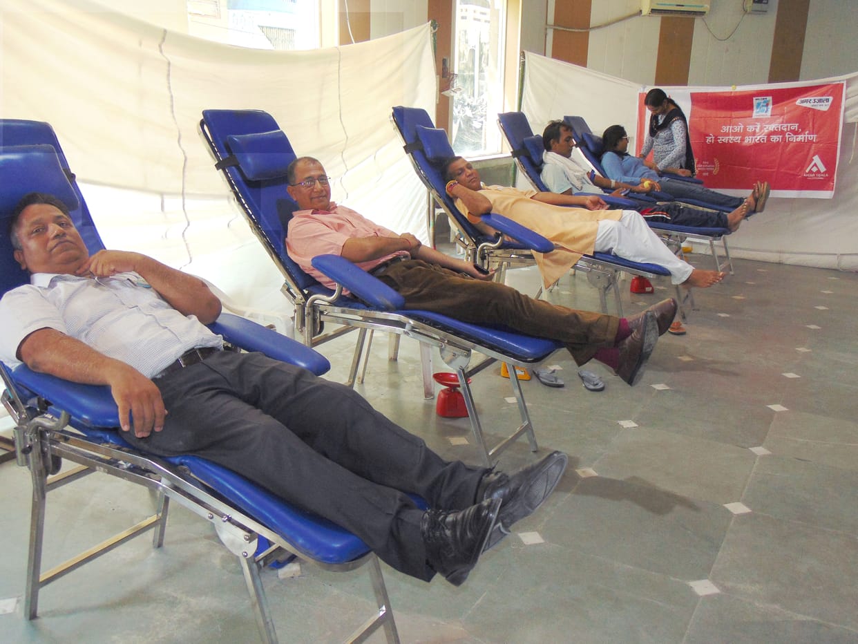 'Unique service to help the needy by donating blood'