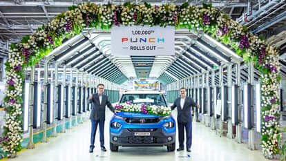 Tata Punch Sales Tata Motors rolled out one lakh unit of Punch compact SUV from Pune manufacturing Plant